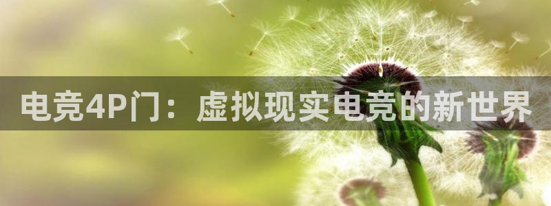乐竞电竞体育官网：电竞4P门：虚拟现实电竞的新世界